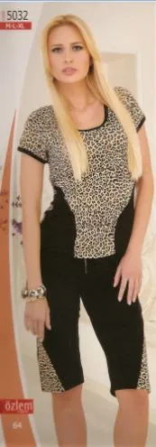 Костюм футболка з капрі "Тигровий"