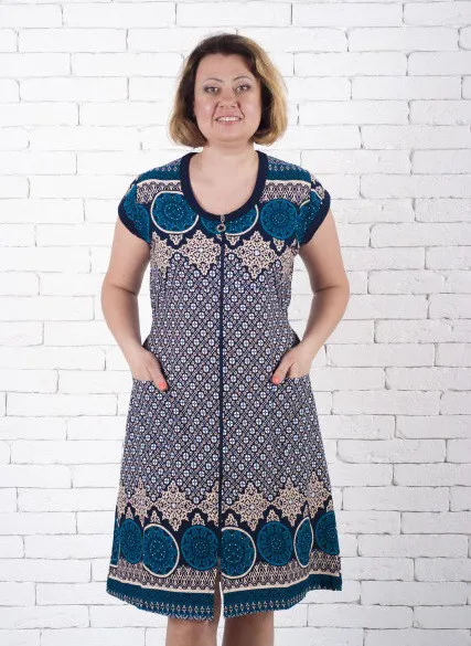 Літній трикотажний халат