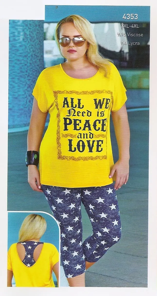 Жіночий комплект футболки з лосинами